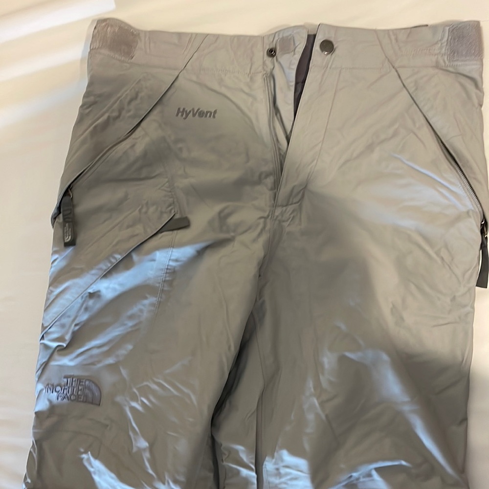 Gray north face snow pants